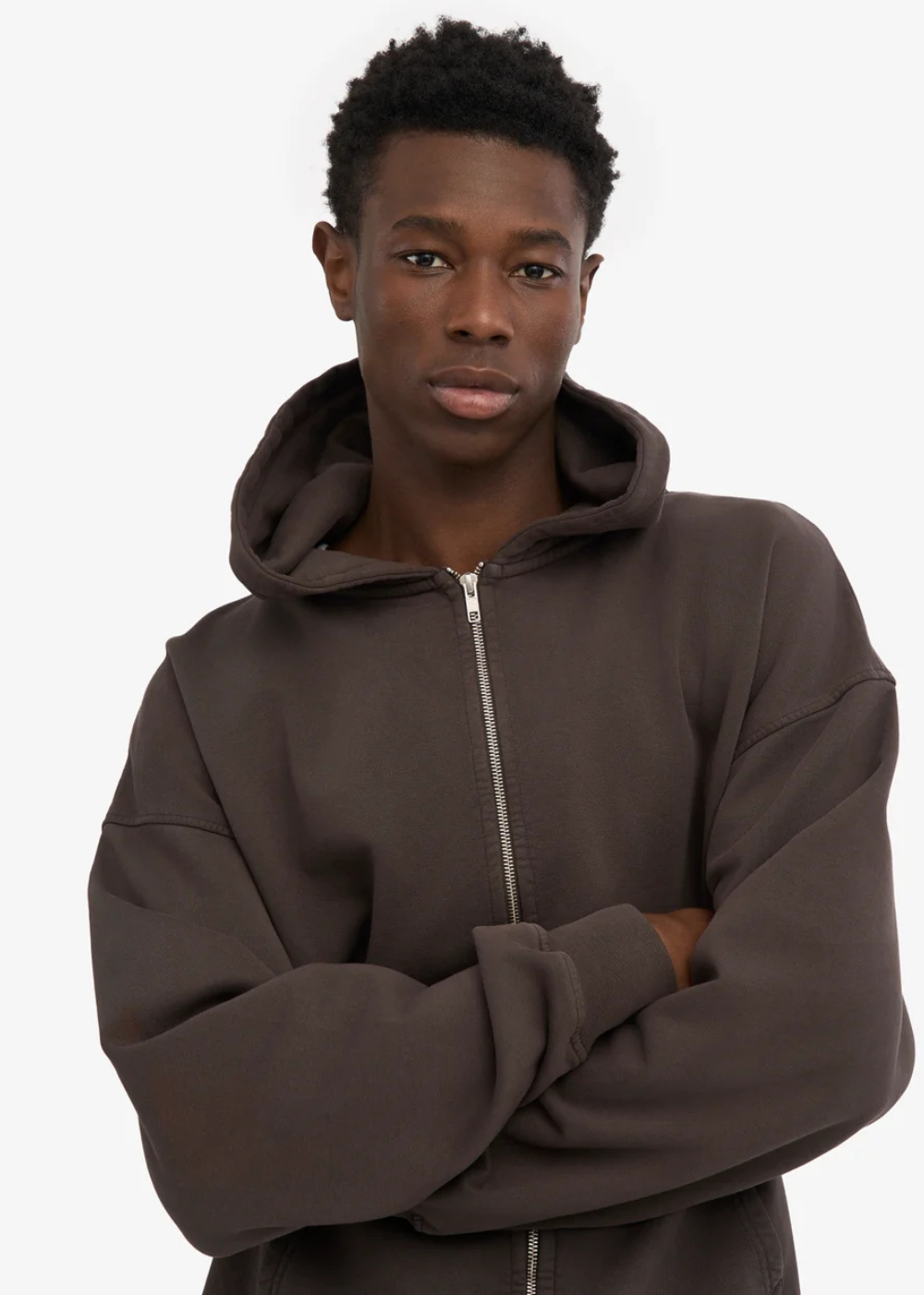 Organic Oversized Zip Hoodie