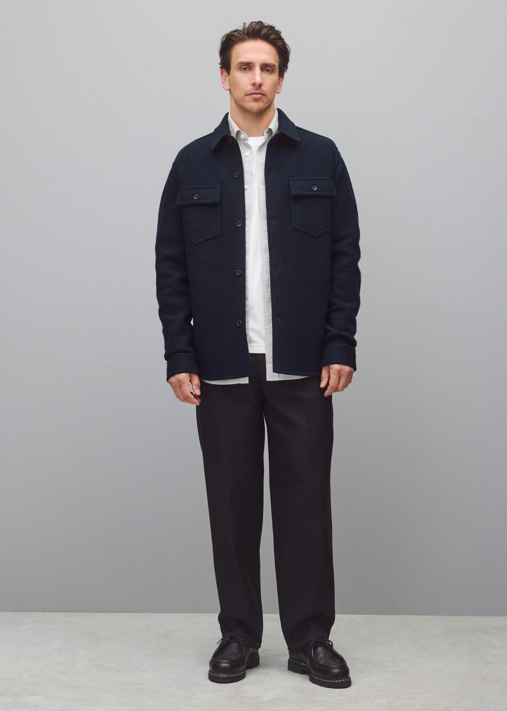Boiled Wool Warden Standard Overshirt