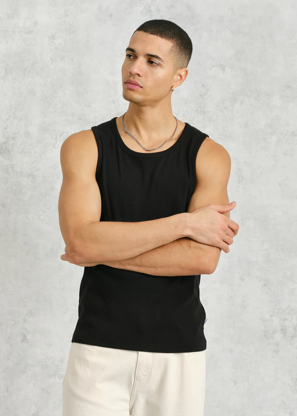 Montague Rib Vest - Black - Wax London Canada - Danali