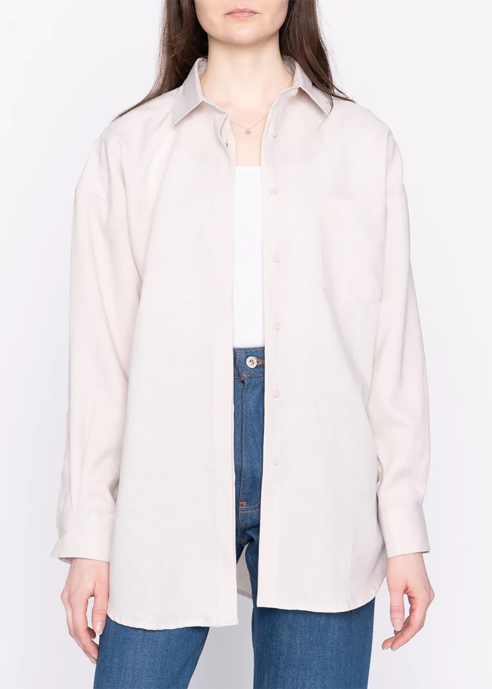 Roomy Shirt - French Linen Fine Canvas - Naked and Famous Denim Canada - Danali - 320224543