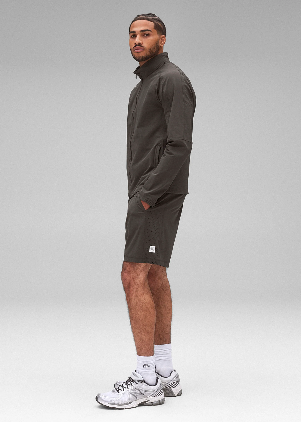 Nylon Oxford Team Jacket - Carbon - Reigning Champ Canada - Danali