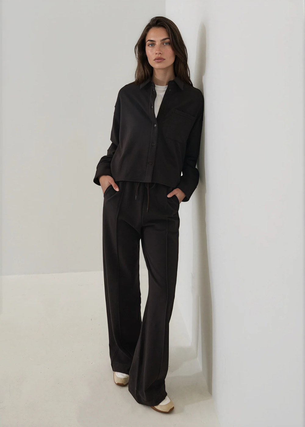 Brushed French Terry Boxy Shirt