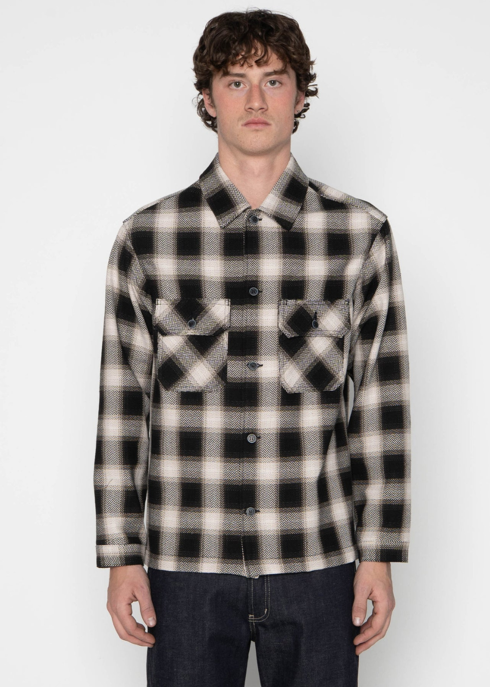 Work Shirt - Trippy Ombre Plaid