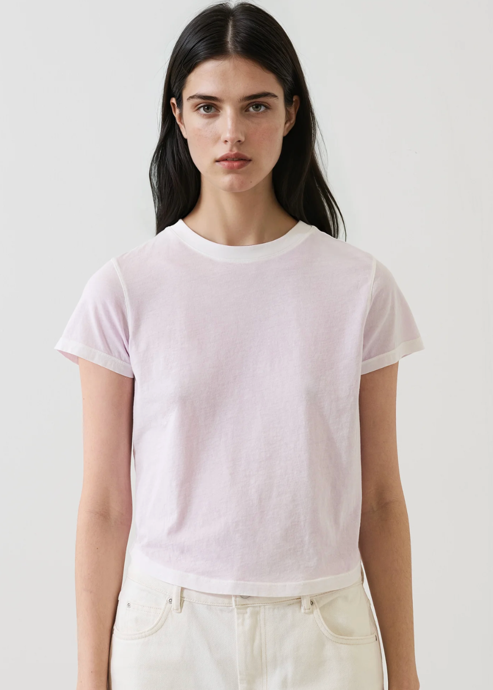 Reverse Spray Crew Pima Baby Tee