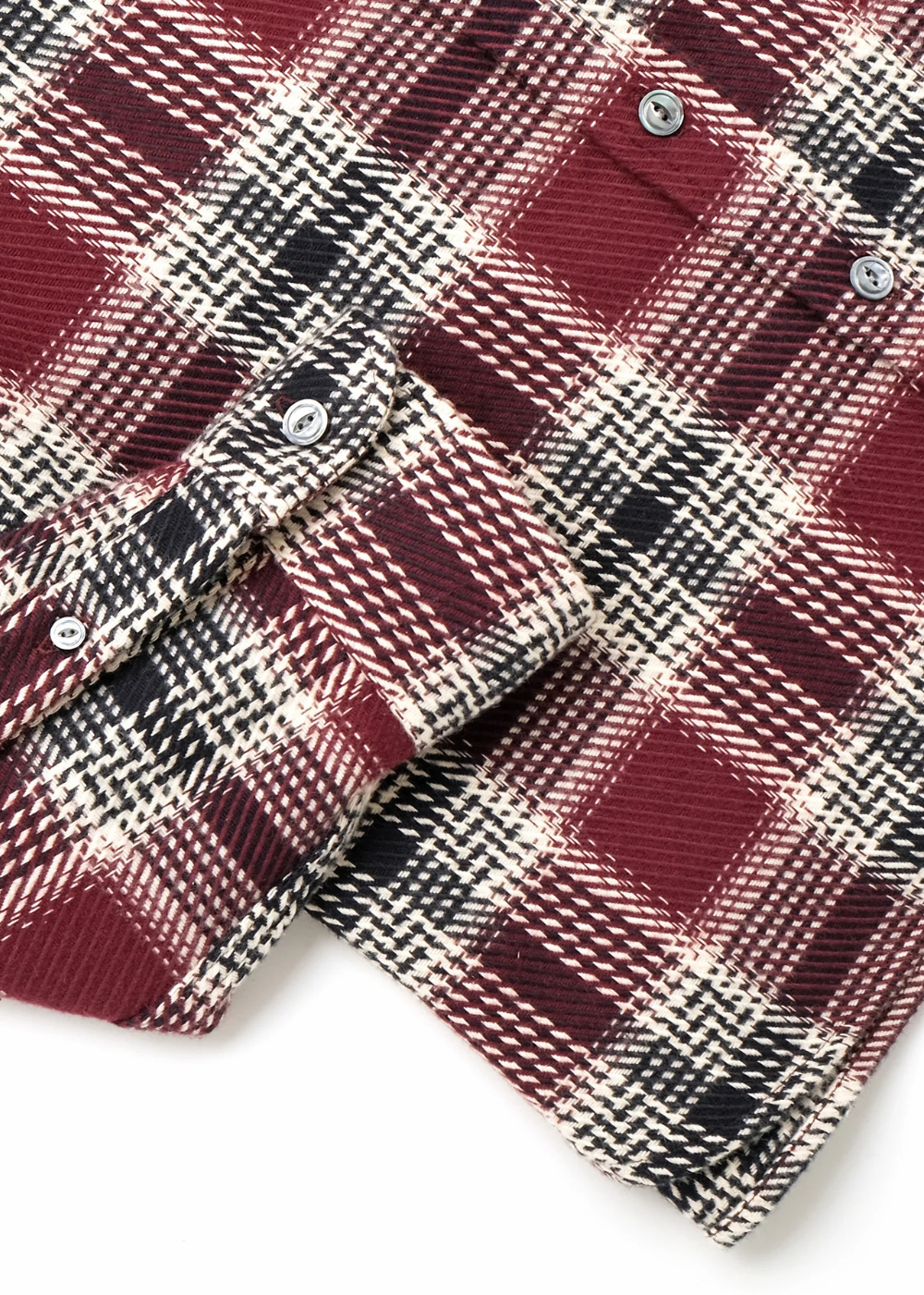 Maroon Plaid Blanket Easy Shirt