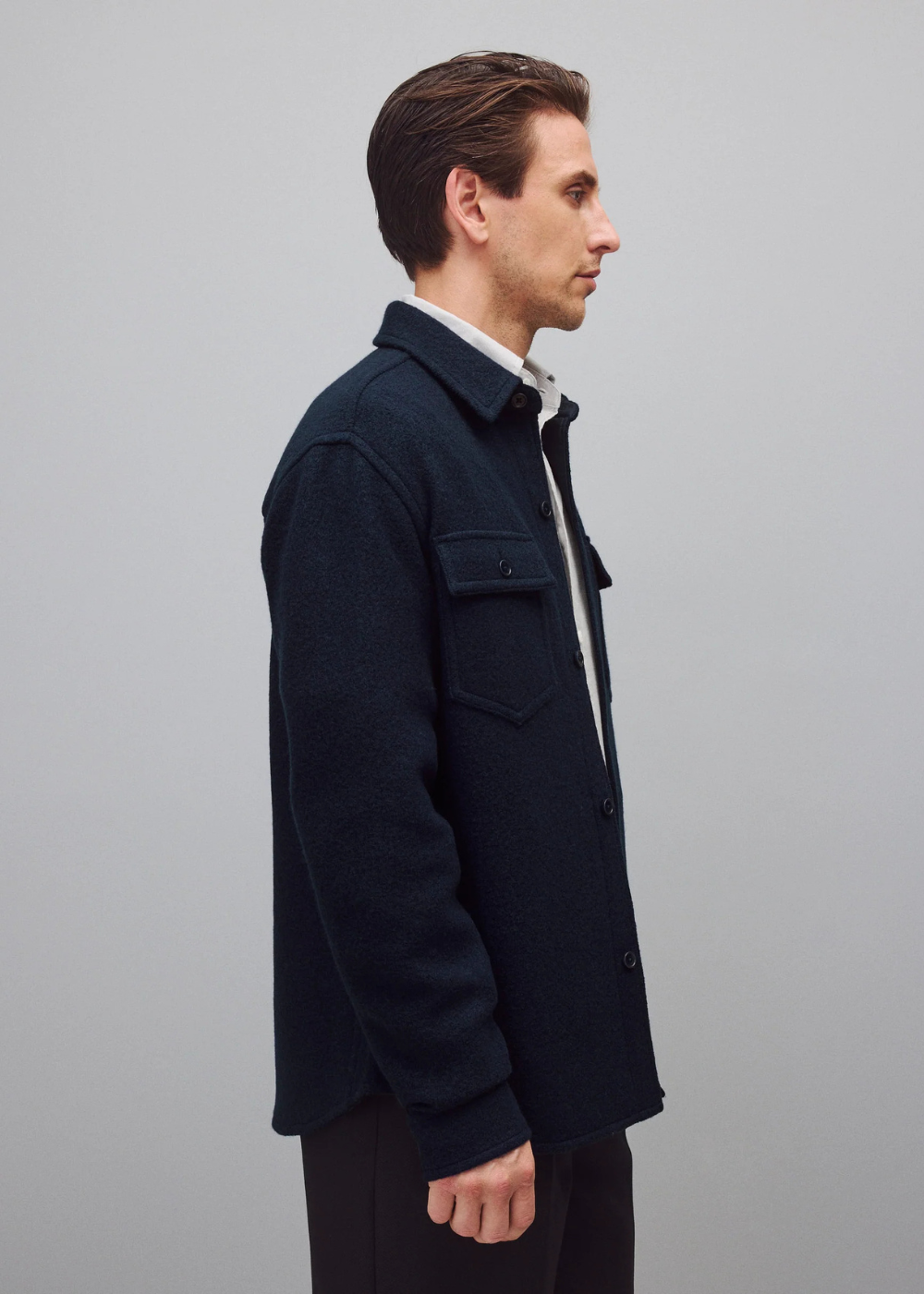 Boiled Wool Warden Standard Overshirt