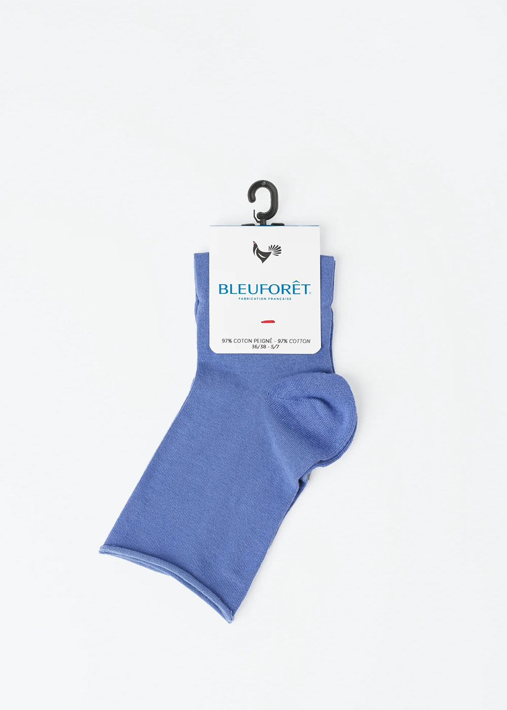 Velvet Cotton Ankle Socks - Lavender Blue - Bleuforêt Canada - Danali