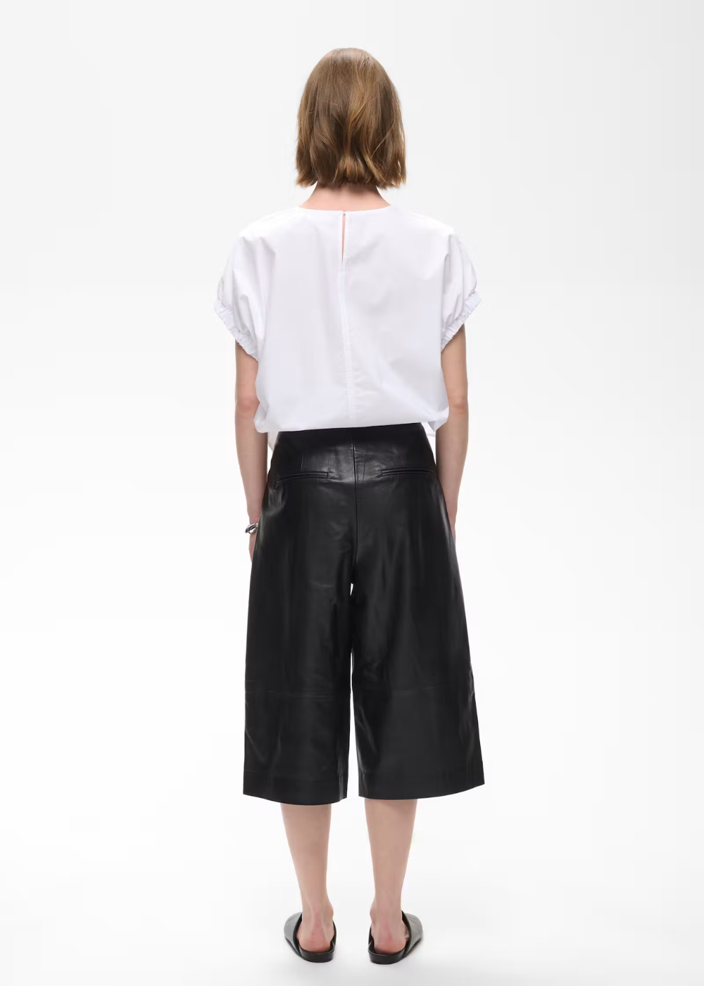 Celinah Leather Culotte Pant