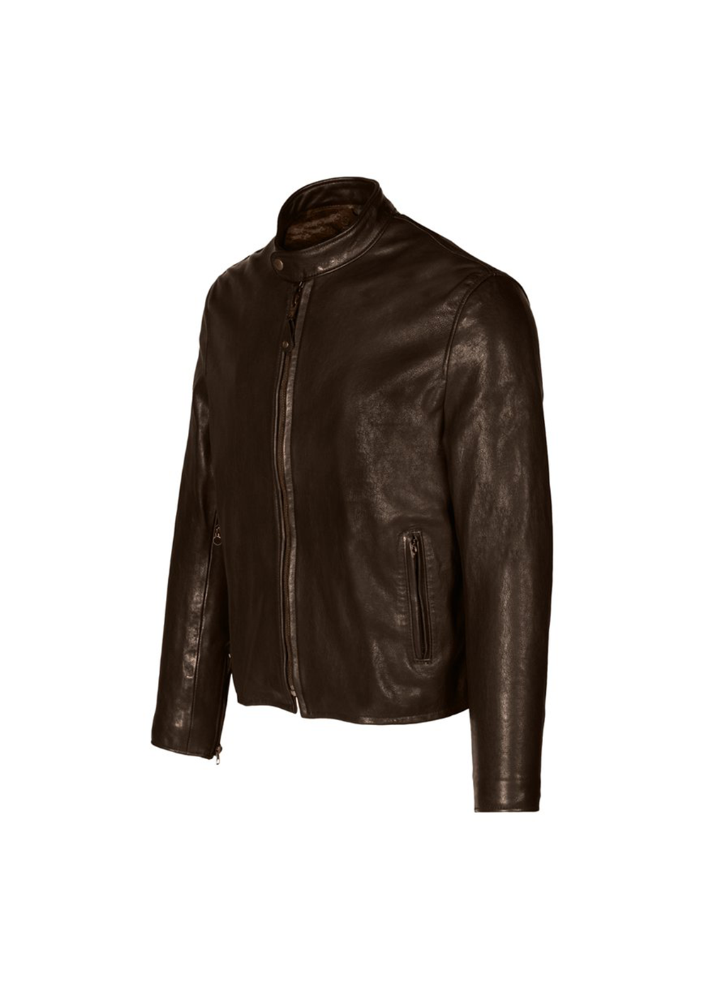 Vegetable Tanned Lambskin Cafe Racer Jacket - P234 - Schott Canada - Danali