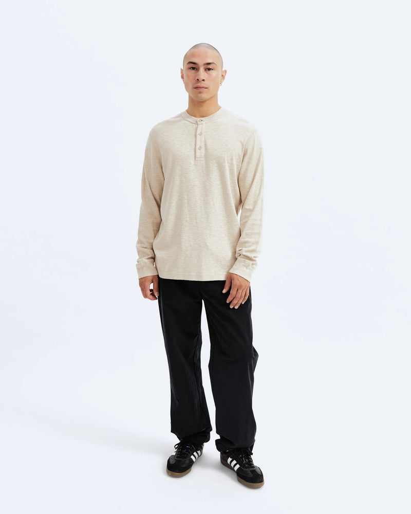 1x1 Slub Long Sleeve Henley - Reigning Champ - Danali - RC-2243-Dune-S