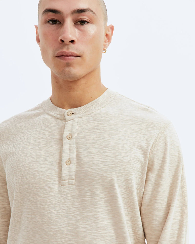 1x1 Slub Long Sleeve Henley - Reigning Champ - Danali - RC-2243-Dune-S
