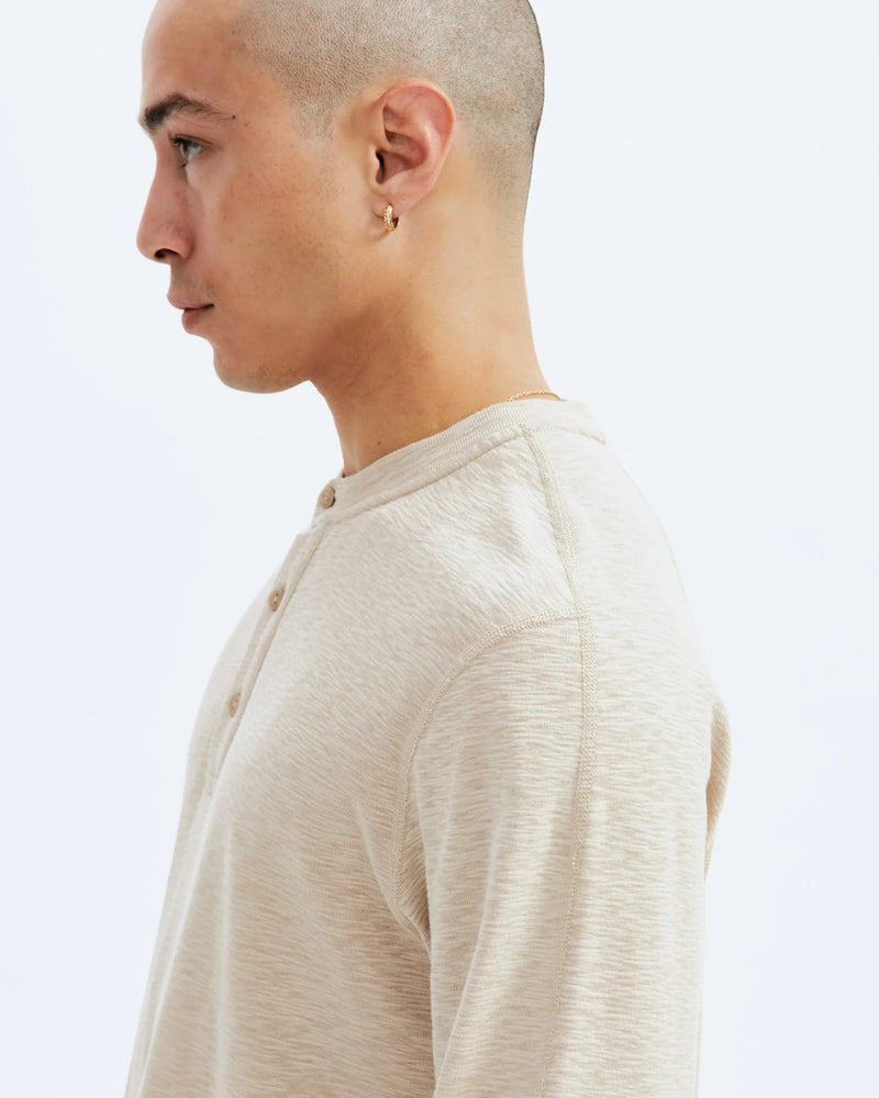 1x1 Slub Long Sleeve Henley - Reigning Champ - Danali - RC-2243-Dune-S