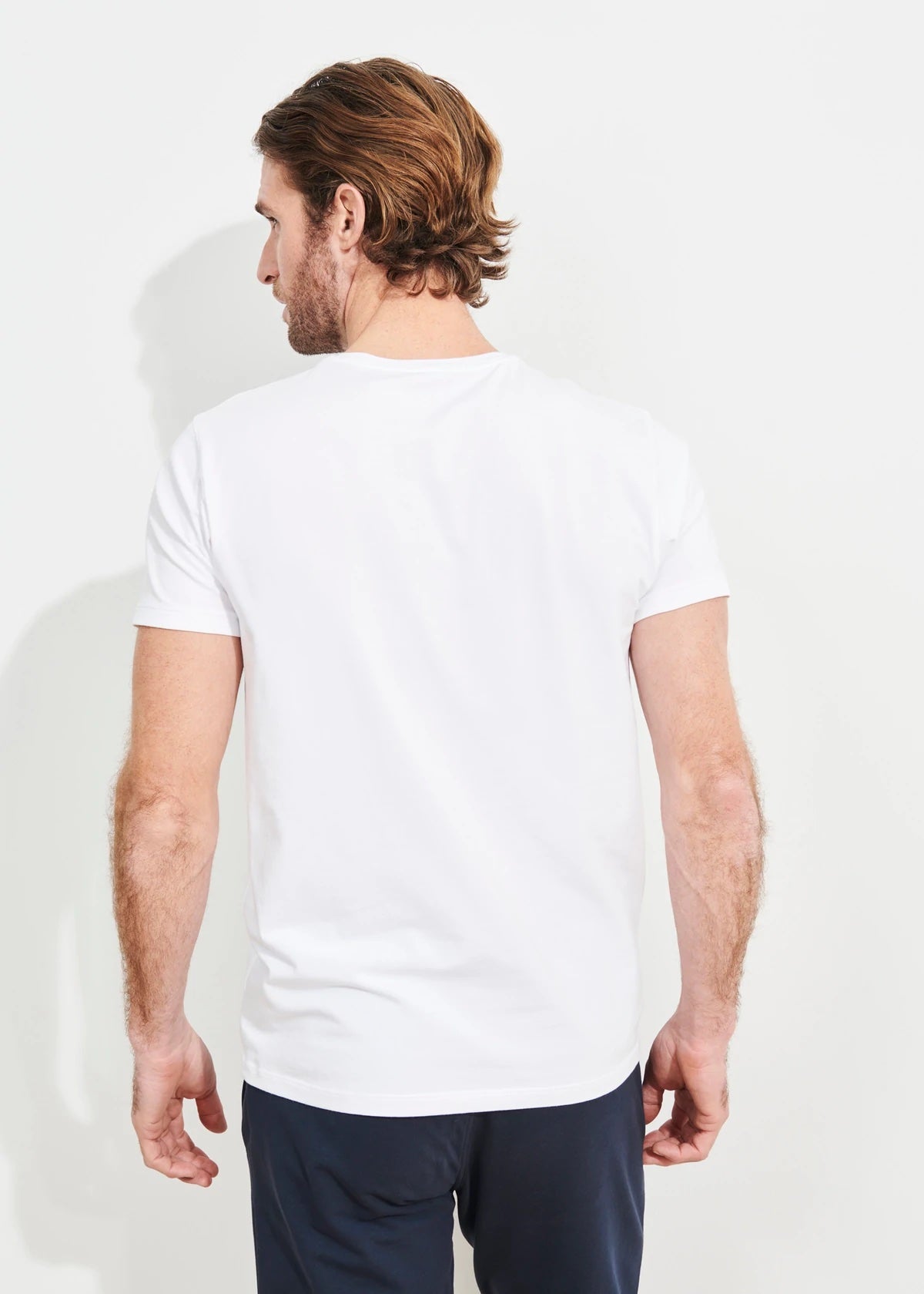 Pima Cotton Crew Tee - White - Patrick Assaraf Canada - Danali