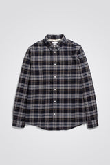 Anton Organic Flannel Check Shirt - Norse Projects - Danali - N40-0595-MediumGrey-M