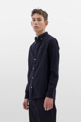 Anton Organic Flannel Shirt - Norse Projects - Danali - N40-0594-Navy-S
