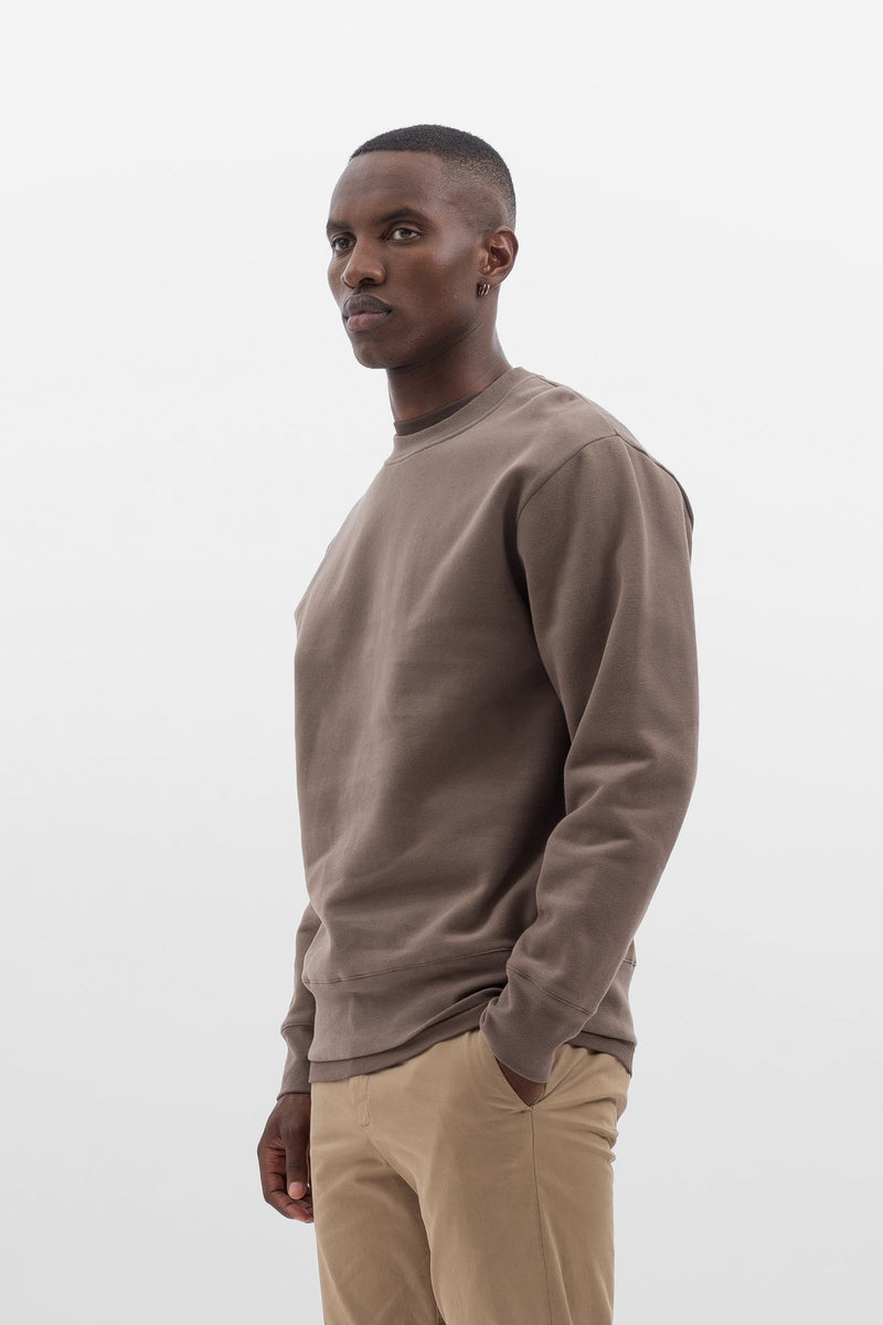 Arne Brushed Crewneck Sweater - Norse Projects - Danali - N20-1329-Taupe-M