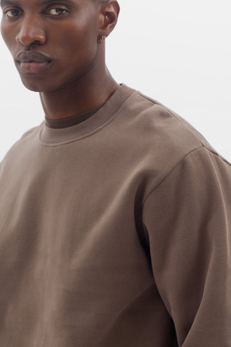 Arne Brushed Crewneck Sweater - Norse Projects - Danali - N20-1329-Taupe-M