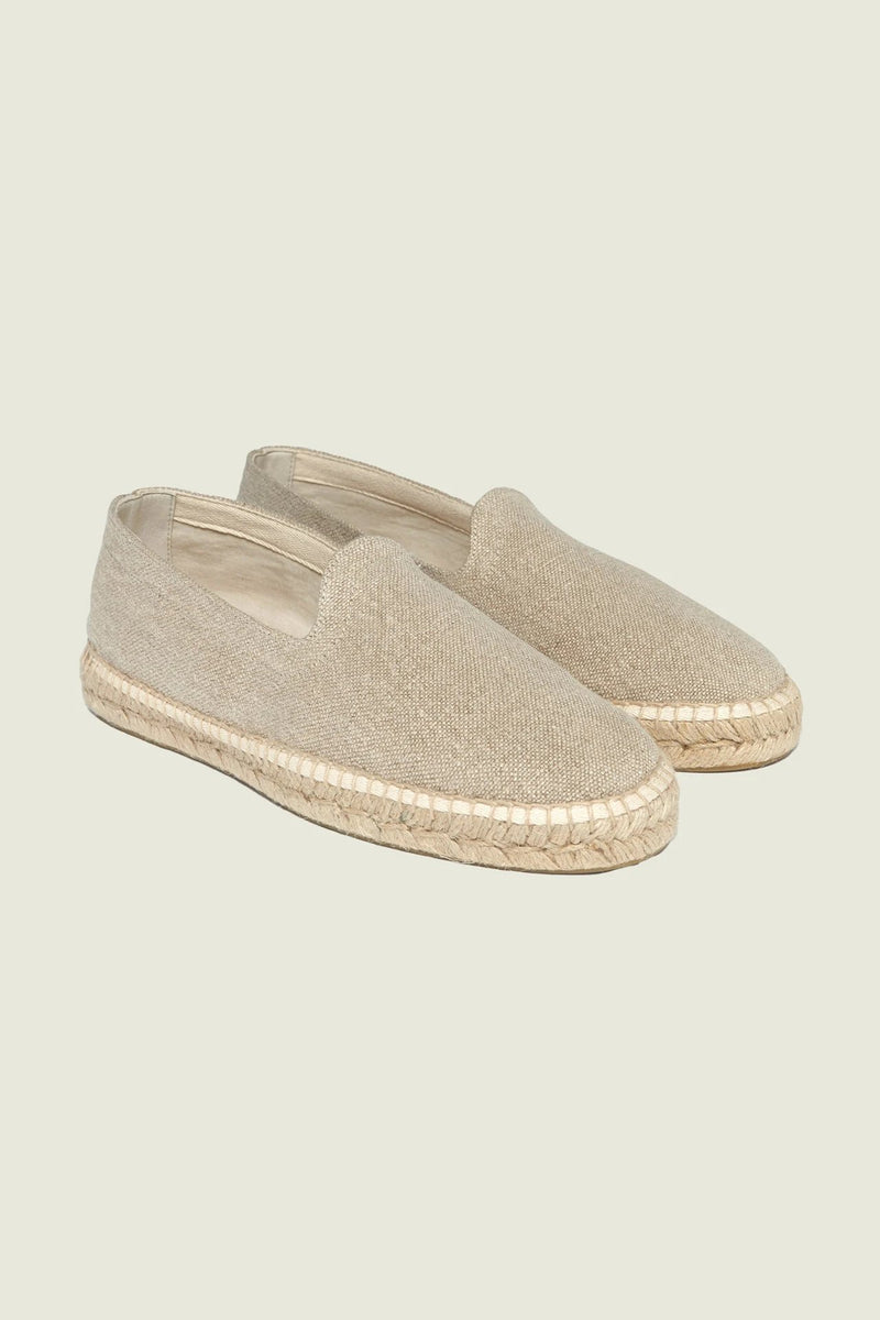 Beige Linen Espadrilles - OAS - Danali - 3020-72-40