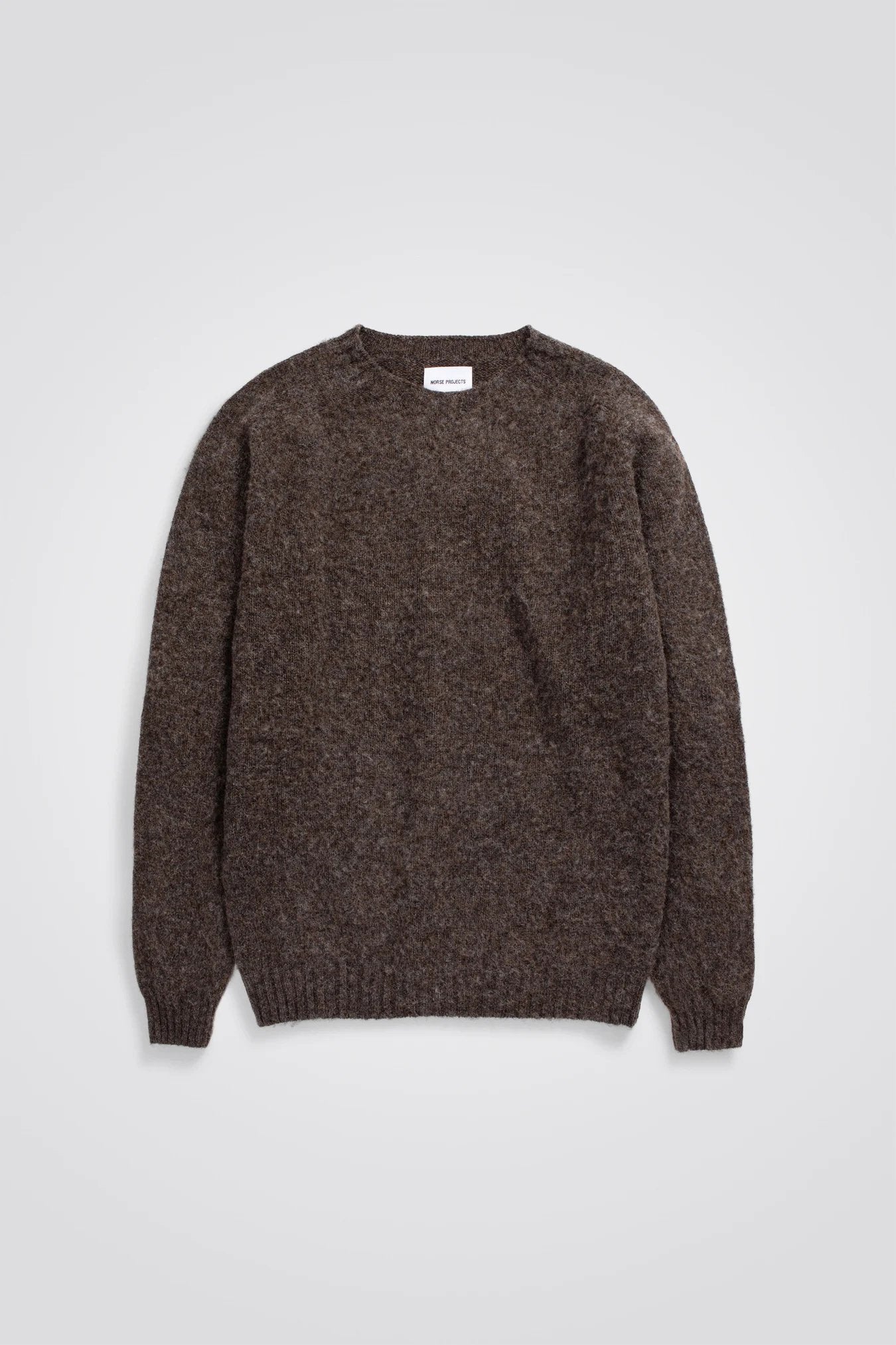 Birnir Brushed Lambswool Sweater - Norse Projects - Danali - N45-0520-WarmGrey-M