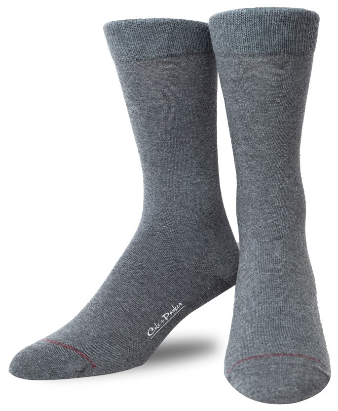 Cotton Blend Sock - Cole + Parker - Danali - 1161-M1-Charcoal