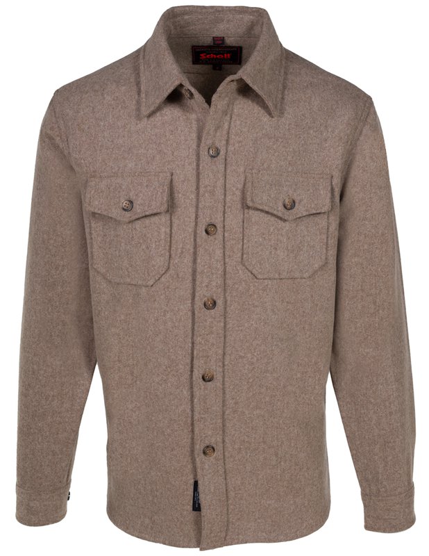 CPO Wool Shirt - 7810 - Schott - Danali - 7810-Taupe-M