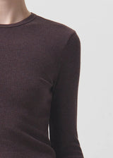 Delphi Slim Long Sleeve T-Shirt - AGOLDE - Danali - A7230-1352-FOX-XS