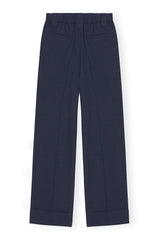 Drapey Melange High Waist Pants - Ganni - Danali - F8338-683-36