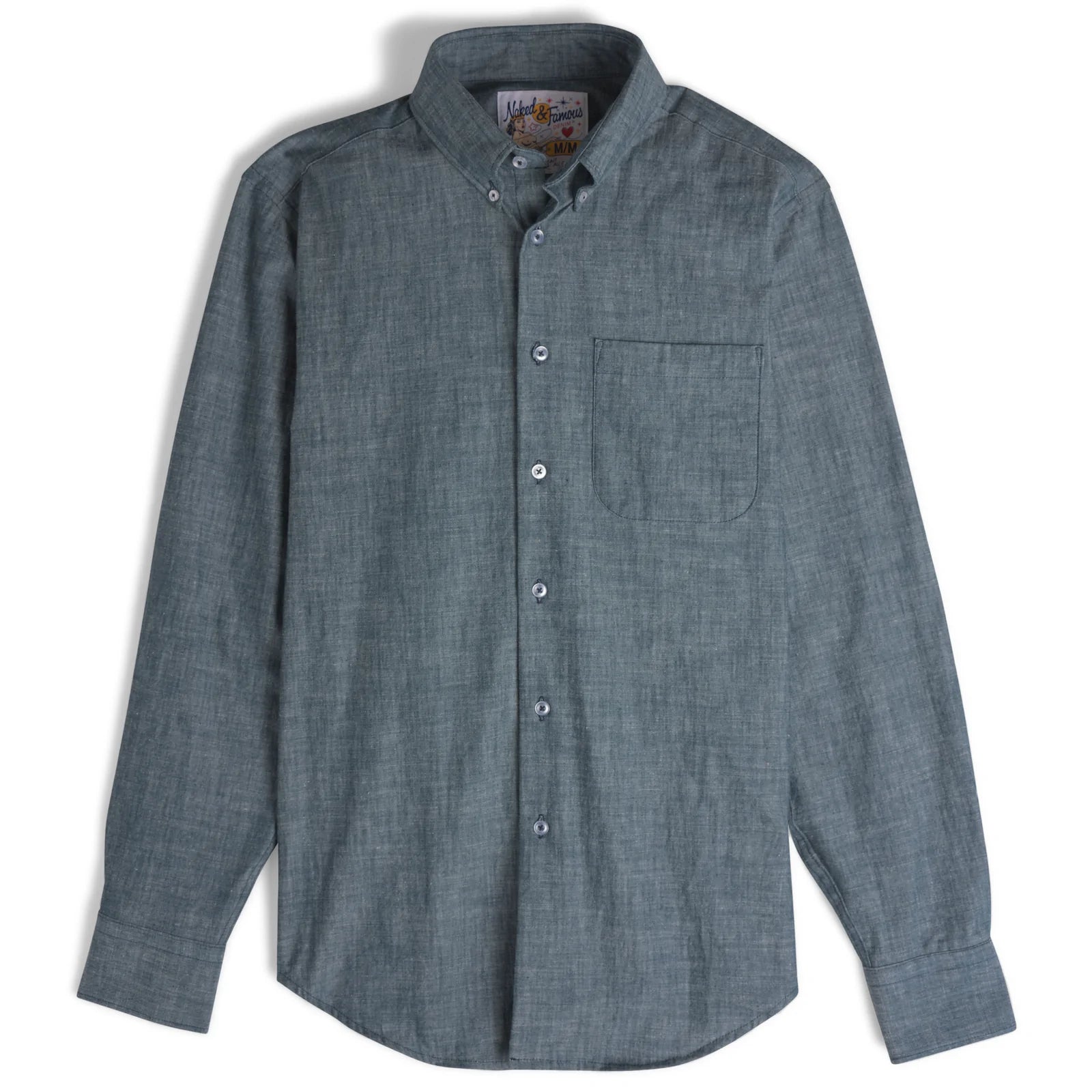 Easy Shirt - 5oz Rinsed Chambray - Naked & Famous Denim - Danali - 120181111-S