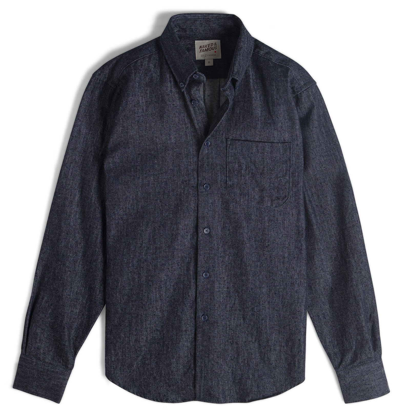 Easy Shirt Slub Nep Rinsed Denim - Naked & Famous Denim - Danali - 120183211-S