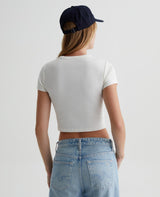 EmRata x AG Emily Crew T-Shirt - AG Jeans - Danali - LBB71324-XWHT-XS