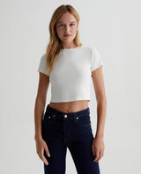 EmRata x AG Emily Crew T-Shirt - AG Jeans - Danali - LBB71324-XWHT-XS