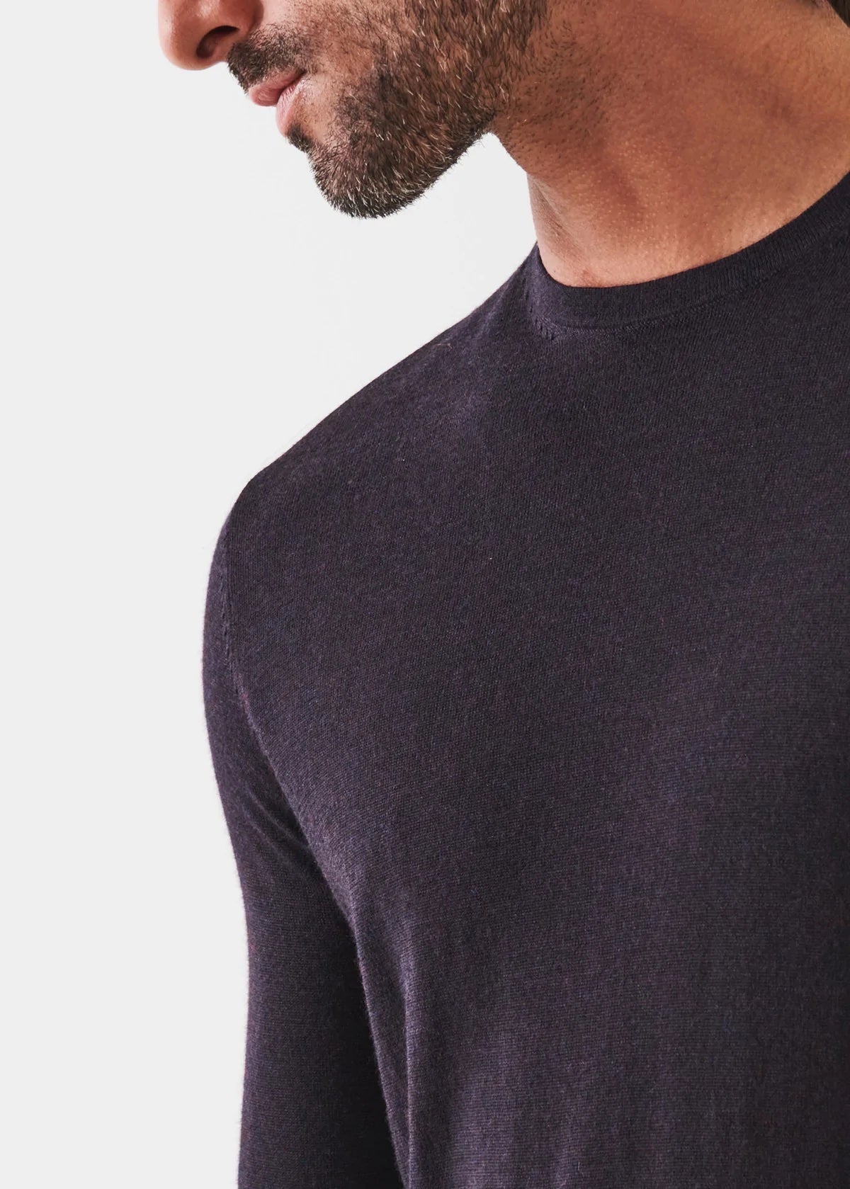 Extra-Fine Merino Crewneck Sweater - Patrick Assaraf - Danali - P114C05-926-M