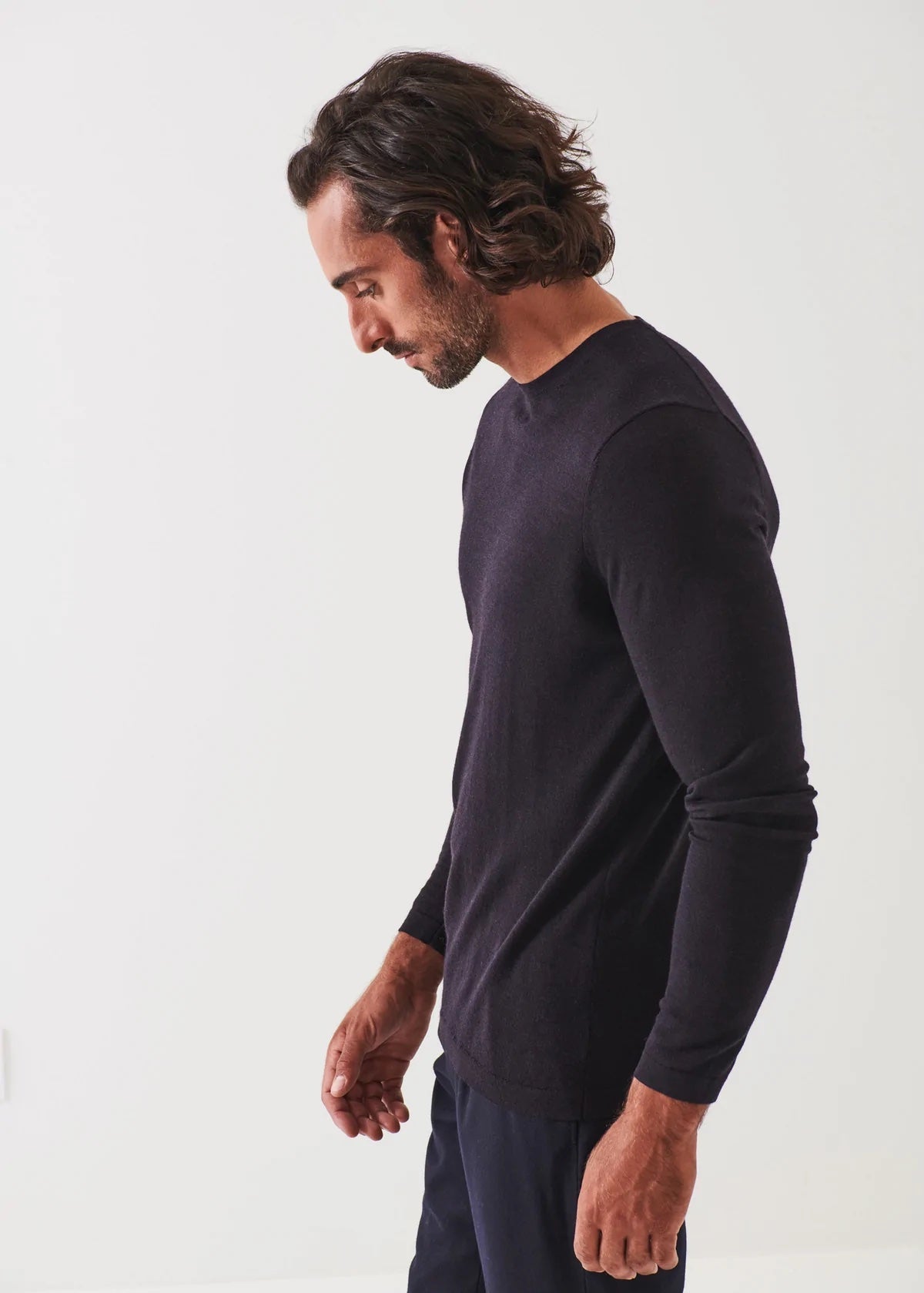 Extra-Fine Merino Crewneck Sweater - Patrick Assaraf - Danali - P114C05-926-M
