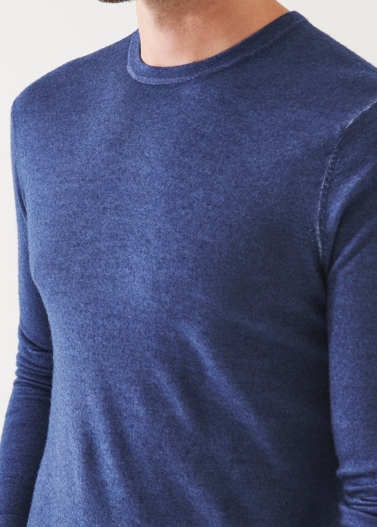 Extra-Fine Merino Vintage Wash Crewneck - Patrick Assaraf - Danali - P114C36-445-M