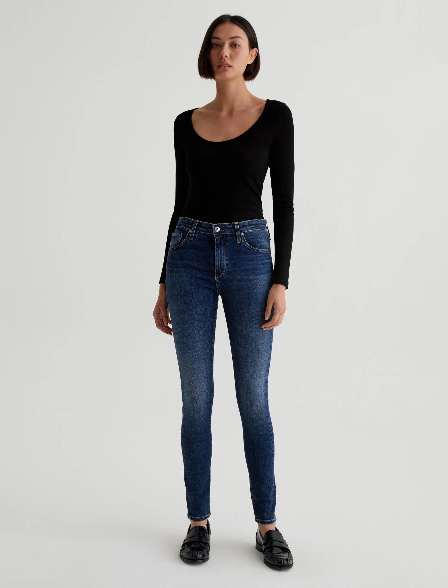 Farrah Mid Rise Skinny Jeans - AG Jeans - Danali - RAS1379-QEEN-25