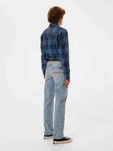 George Flannel Shirt - Nudie Jeans - Danali - 140802-Blue-S