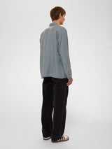 Gonzo Western Shirt - Nudie Jeans - Danali - 140803-SkyBlue-M