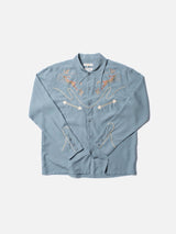 Gonzo Western Shirt - Nudie Jeans - Danali - 140803-SkyBlue-M