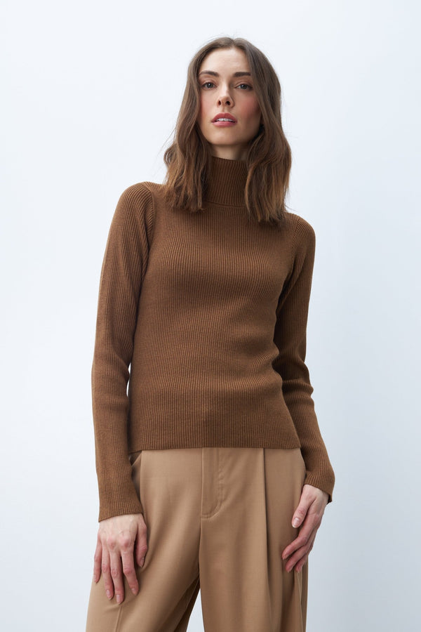 Hadley Turtleneck Sweater - Line - Danali - 1667LSF23-2169-XS