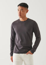 Iconic Long Sleeve Crew Tee - Patrick Assaraf - Danali - 99A08CL-057-M