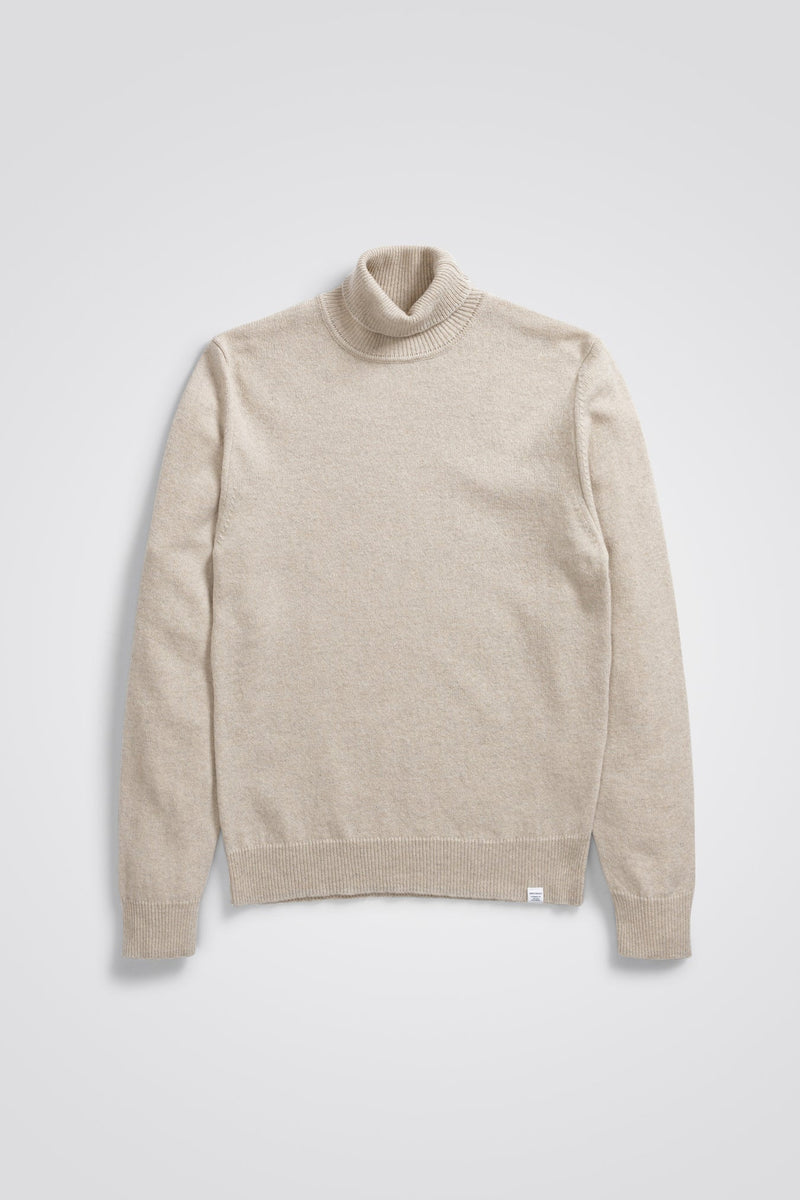 Kirk Merino Lambswool Turtleneck - Norse Projects - Danali - N45-0535-Oatmeal-S