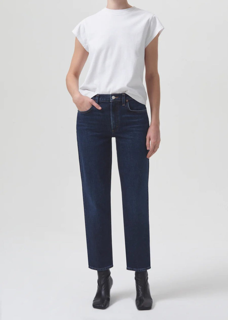Kye Mid Rise Straight Crop Stretch Jean - AGOLDE - Danali - A9100C-3026-SONG-25
