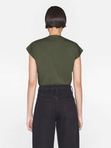 Le Mid Rise V Neck Tee - Frame - Danali - LWTS0826-SURP-XS