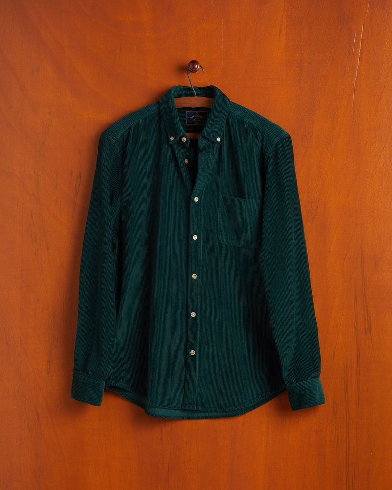 Lobo Corduroy Shirt - Portuguese Flannel - Danali - LOBO-GREEN-M