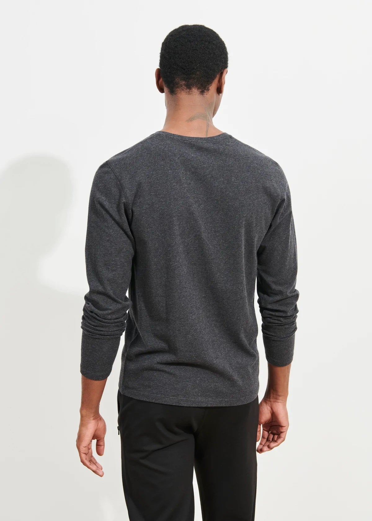 Long Sleeve Henley T-Shirt - Patrick Assaraf - Danali - 99A08HL-009-M