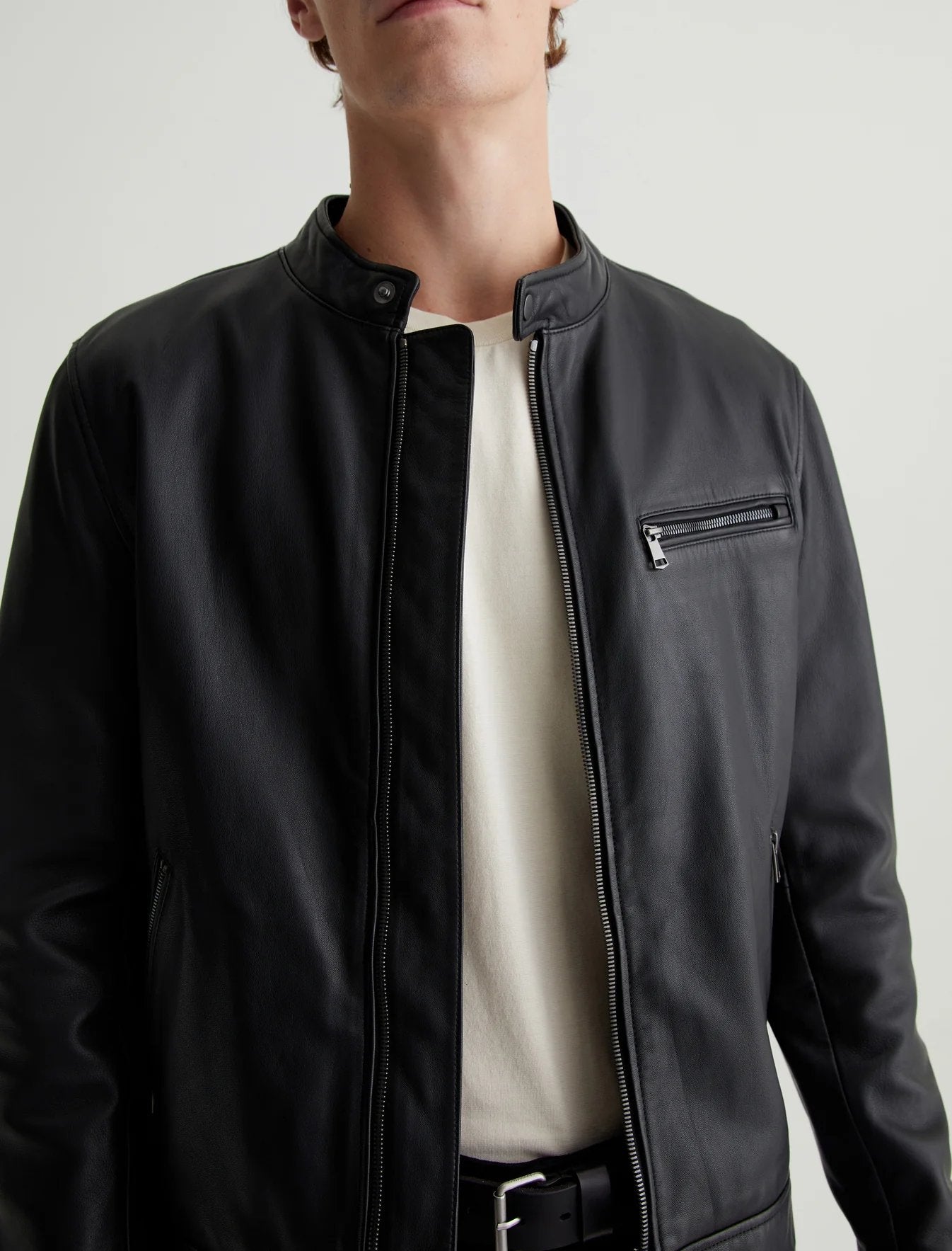 Marcel Leather Jacket - AG Jeans - Danali - 4671RLL-TBC-M