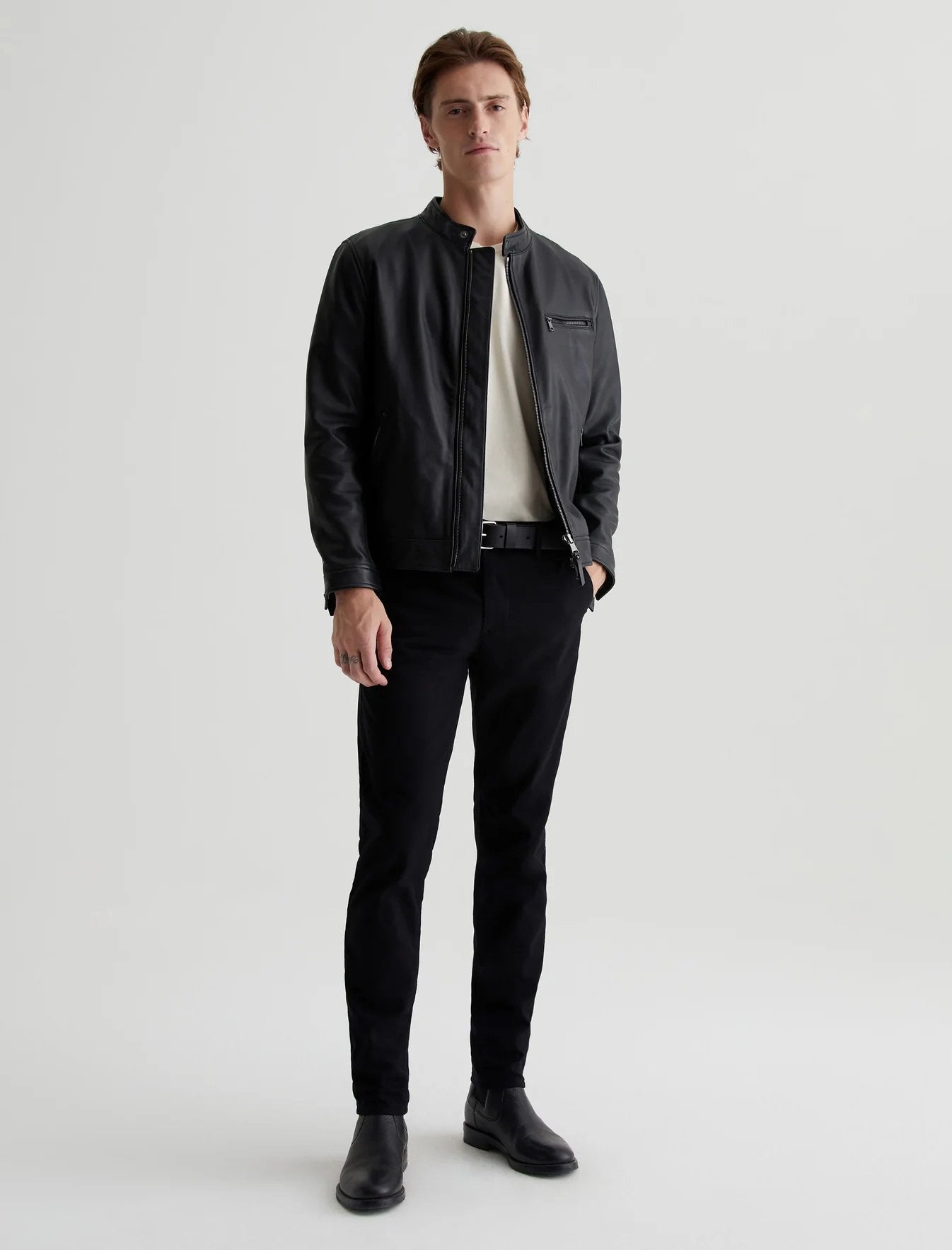 Marcel Leather Jacket - AG Jeans - Danali - 4671RLL-TBC-M