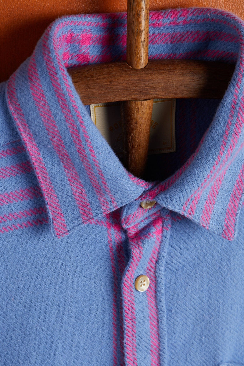 Megs Shirt - Portuguese Flannel - Danali - MEGS-BLUE-XS