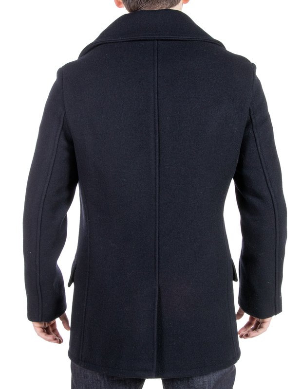 Melton Wool Peacoat - 782USA - Schott - Danali - 782USA-NAVY-S