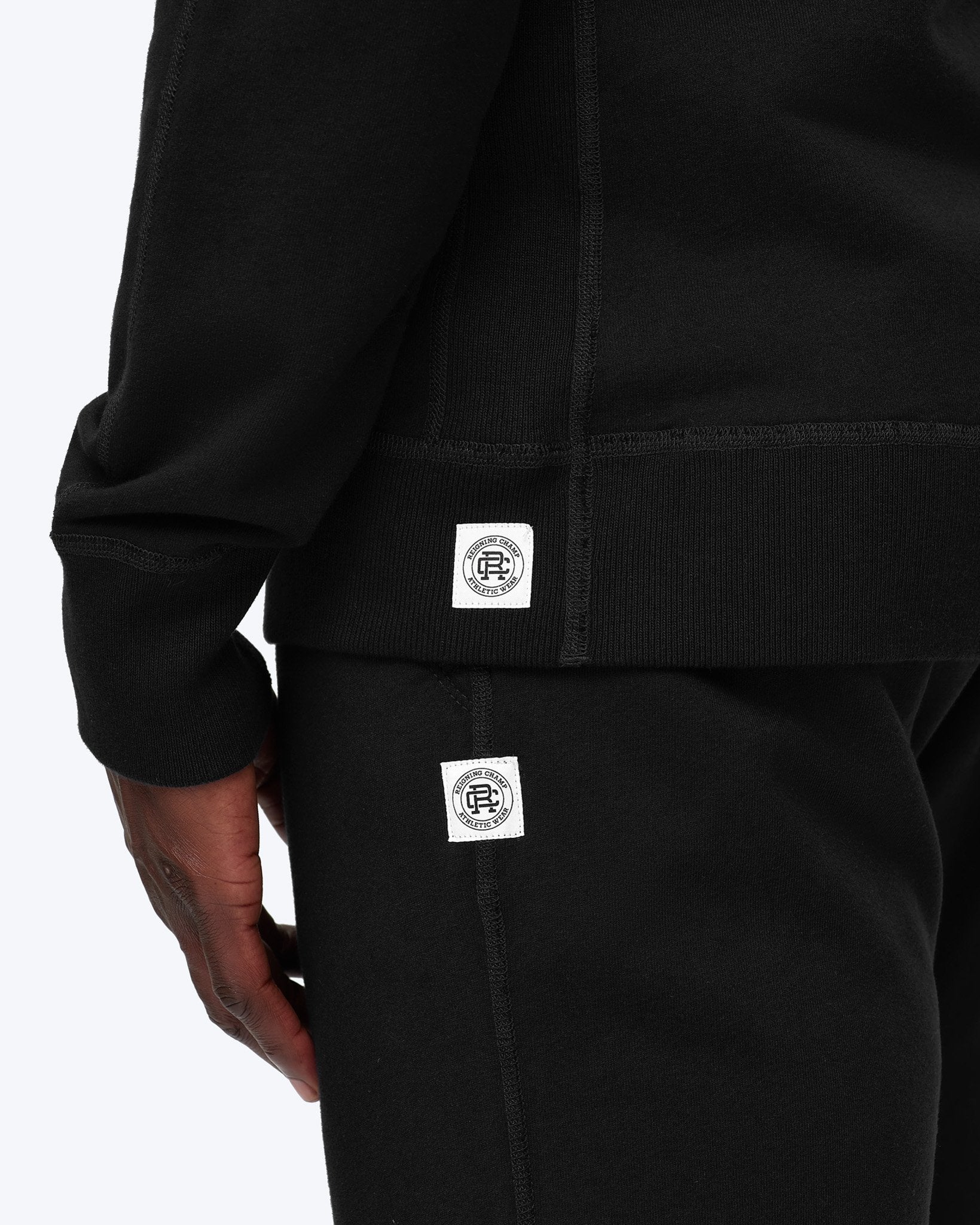 Midweight Terry Full Zip Hoodie - Reigning Champ - Danali - RC-3205-BLK-S